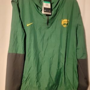 NIKE Men's Baylor Bears On-Field Pull Over Jacket Green Men's Size XL CQ5215-341